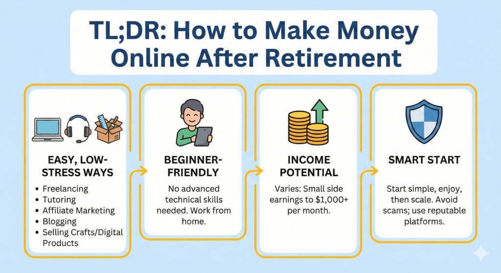 How Can I Make Money Online After Retirement